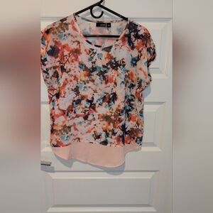a.n.a Women's Multicolor Abstract Blouse